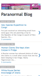 Mobile Screenshot of blog.paranormal-encyclopedia.com
